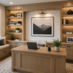 Completed custom home-office carpentry in Chatham, New Jersey