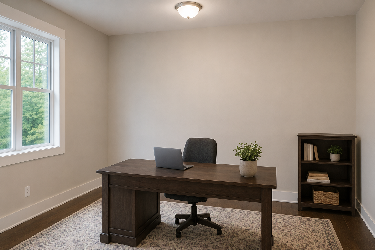 Plain Chatham, NJ home office before custom carpentry