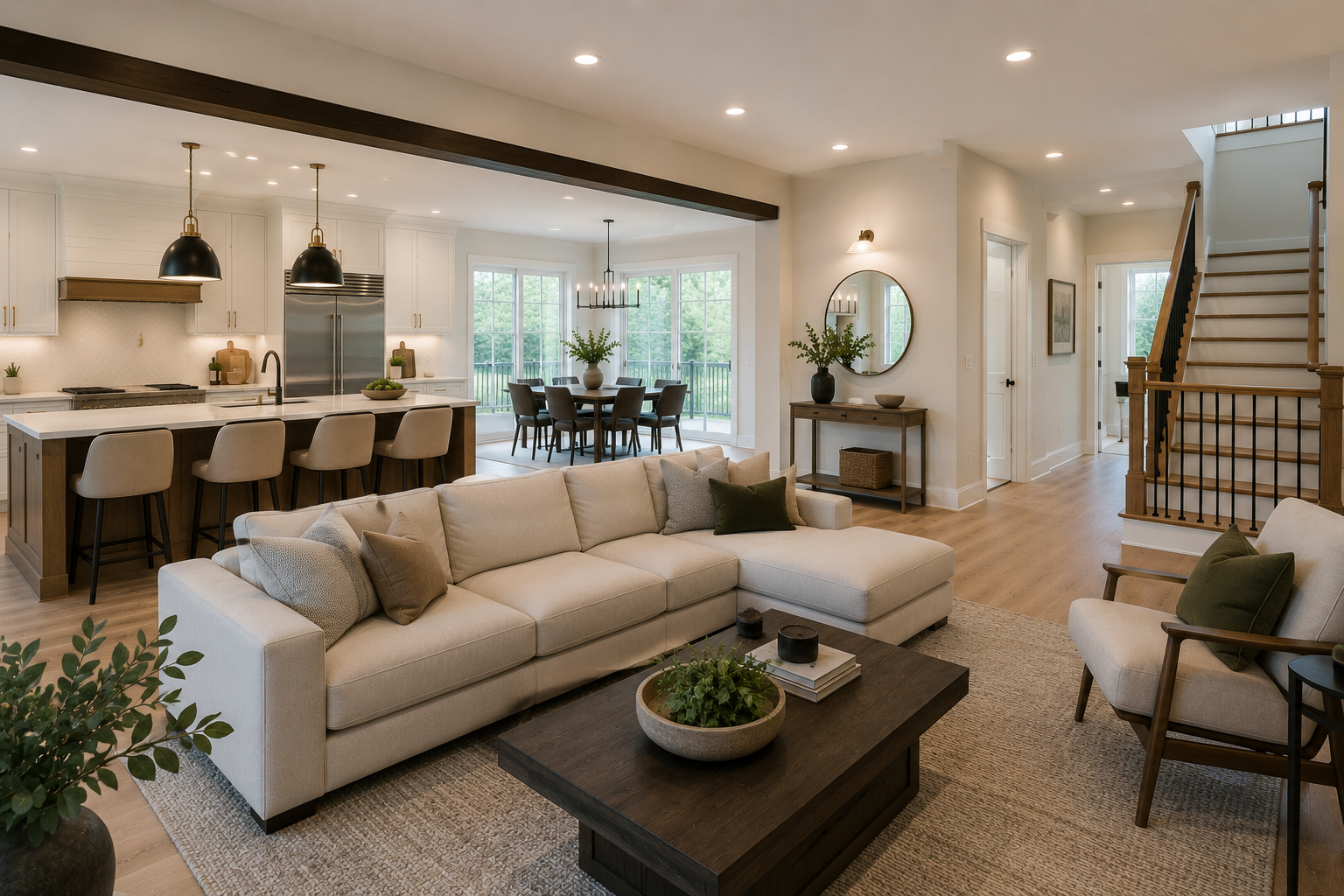 Completed whole-home renovation in Morristown, New Jersey